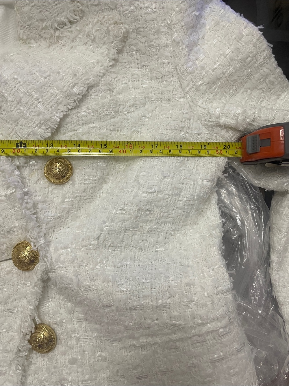 Authentic Balmain off white tweed blazer **SOLD OUT** Size 44 - Picture 14 of 15